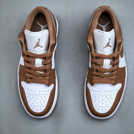 Air Jordan 1 Low "brown and white"