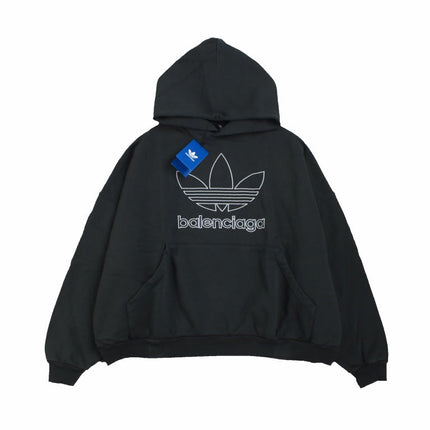 BALENCIAGA x ADIDAS HOODIE BLACK