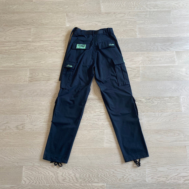 PANTALON CARGO CORTEIZ ALCATRAZ NOIR/VERT