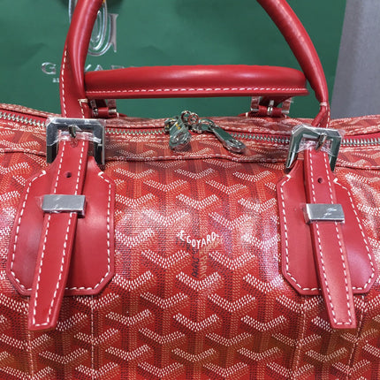 SAC GOYARD BOSTON 50 TRAVEL BAG rouge