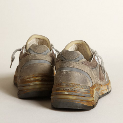 Golden Goose Dad-Star Suede Sneaker in Grey