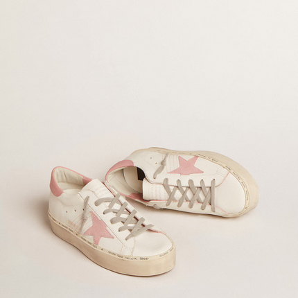 Golden Goose Hi Star Sneaker – Pink Suede Star
