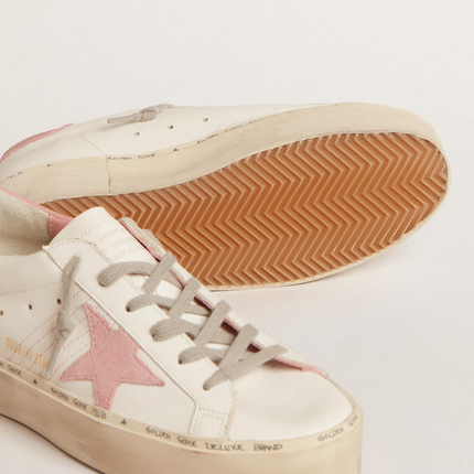 Golden Goose Hi Star Sneaker – Pink Suede Star