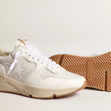 Golden Goose Running Sole White Mesh Sneaker