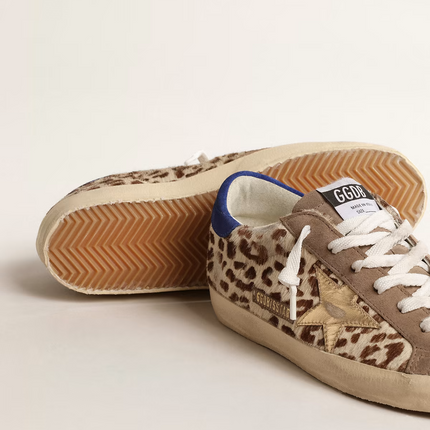 Golden Goose Super-Star Pony Hair Leopard Sneaker