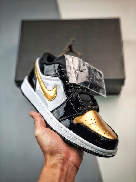 Jordan 1 Low ALT Noir Metallic Doré Blanc