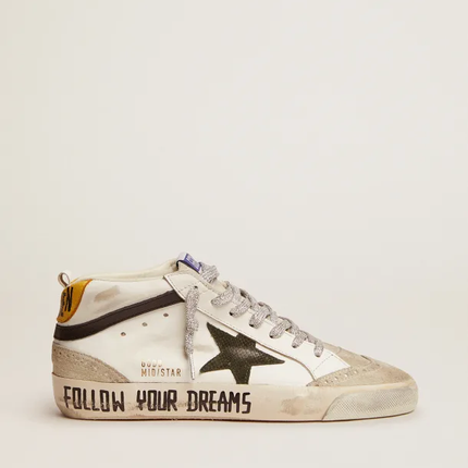 GOLDEN GOOSE Mid Star Ltd Sneakers With Leather And Suede Upper And Snake-print Leather Star
