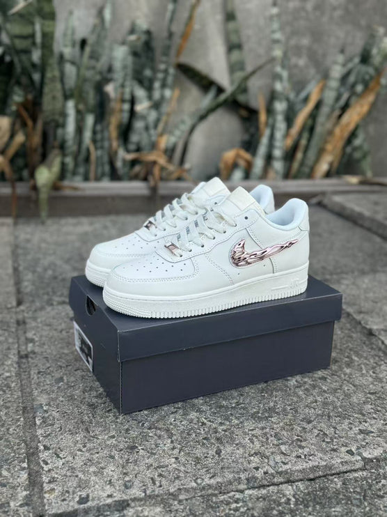 Nike Air Force 1 Low "Liquid Metal pink Swoosh"