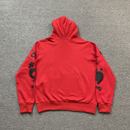 Sweat à capuche SP5DER BELUGA rouge