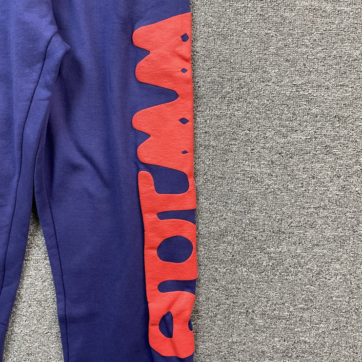 Pantalon de survêtement SP5DER BELUGA, bleu marine et ardoise