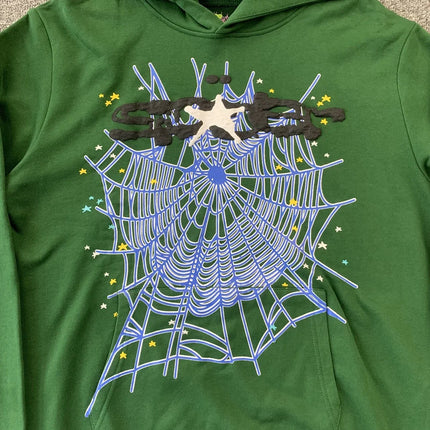 Sweat à capuche SP5DER LEGACY vert chasseur