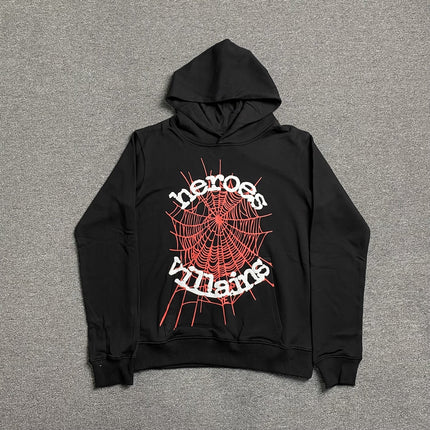 Sweat à capuche SP5DER x METRO BOOMIN HÉROS ET MÉCHANTS NOIR