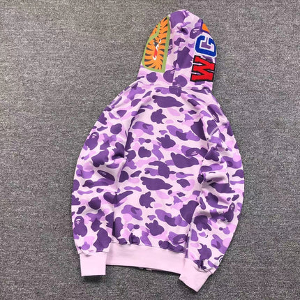 Sweat à capuche entièrement zippé BAPE COLOR CAMO VIOLET