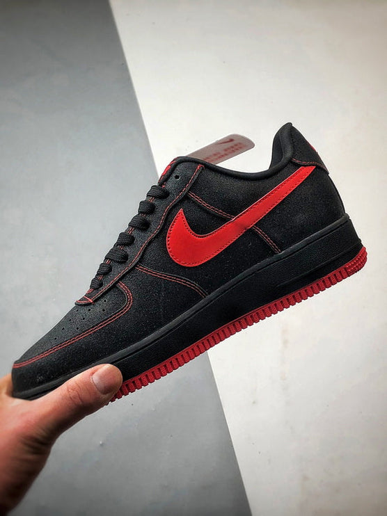Nike Air Force 1 Black Red Swan Starry Sky