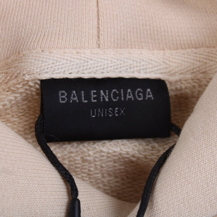 Balenciaga Beige Multilogo Hoodie