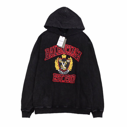Balenciaga Black Crest Hoodie