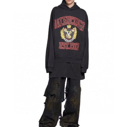 Balenciaga Black Crest Hoodie