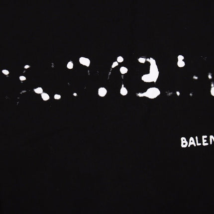 Balenciaga Black Distorted Logo Hoodie