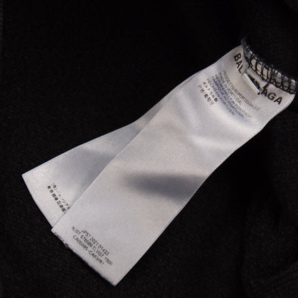 Balenciaga Black Hoodie with "I Love" Graphic