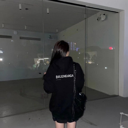Balenciaga Black Logo Hoodie