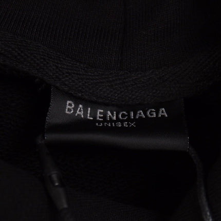 Balenciaga Black Multilogo Hoodie