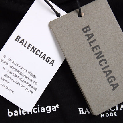 Balenciaga Black Multilogo Hoodie