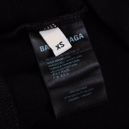 Balenciaga Black Multilogo Hoodie