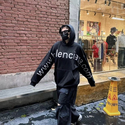 Balenciaga Black Oversized Hoodie