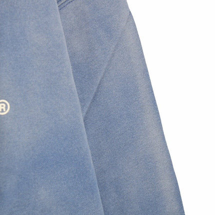 BALENCIAGA GRAPHIC LOGO HOODIE BLUE