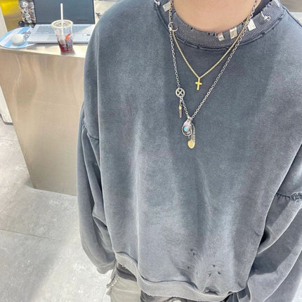 Balenciaga Embellished Collar Sweatshirt