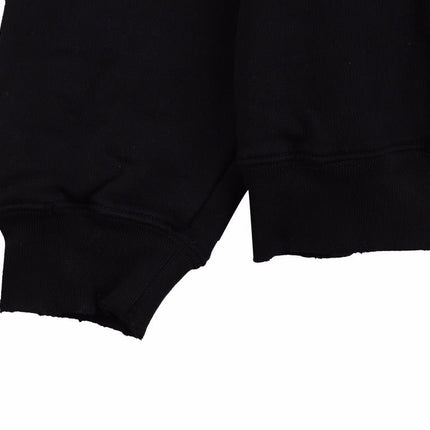 BALENCIAGA GRAFFITI LOGO HOODIE BLACK