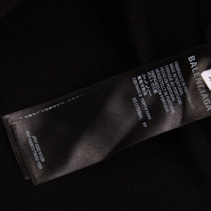 BALENCIAGA GRAFFITI LOGO HOODIE BLACK