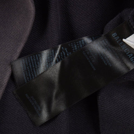 BALENCIAGA ZIP-UP HOODIE WASHED GREY