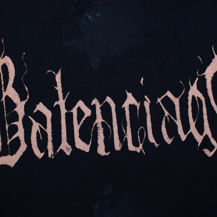 BALENCIAGA LOGO HOODIE BLACK