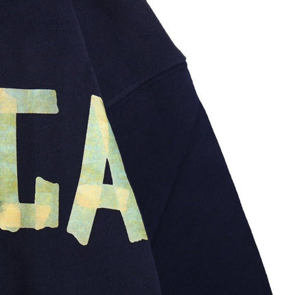 BALENCIAGA ALTERNATIVE LOGO HOODIE NAVY