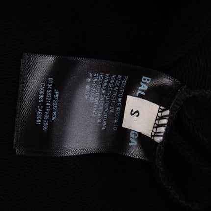 BALENCIAGA LOGO HOODIE BLACK