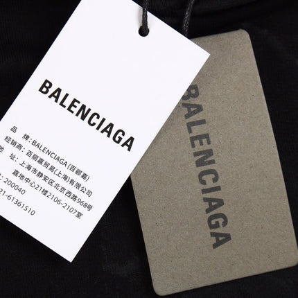 BALENCIAGA LOGO HOODIE BLACK