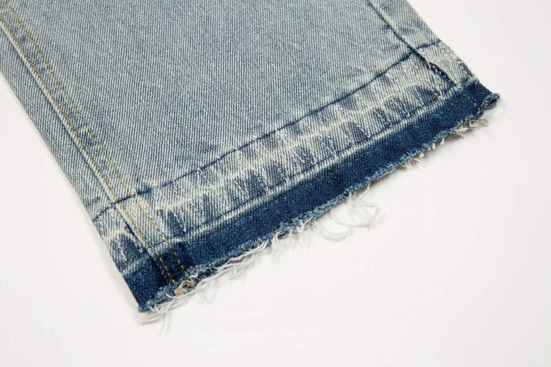 JEAN CHROME HEARTS CROSS PATCH BLEU VINTAGE