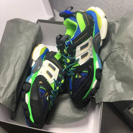BALENCIAGA TRACK 3.0 x VERT BLEUE