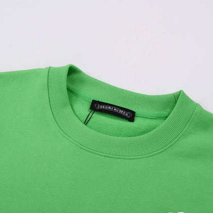 SWEAT-SHIRT CHROME HEARTS PATCH CROIX BLANCHE VERT