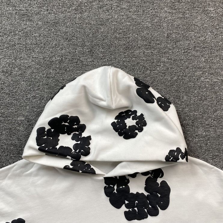 Sweat à capuche Denim Tears blanc