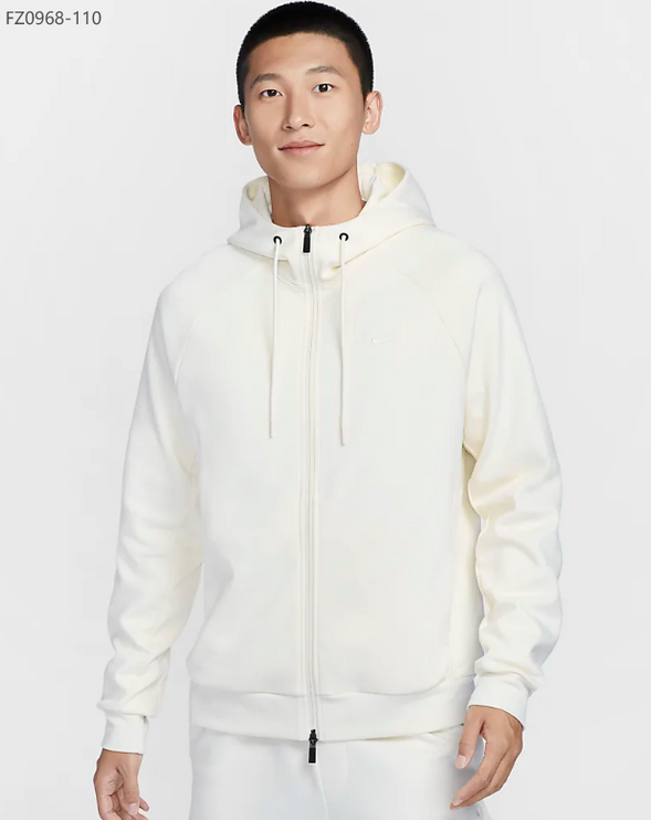 SWEAT A CAPUCHE ZIP NIKE BLANC