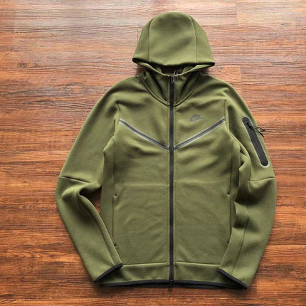 Sweat à capuche Nike Tech Fleece x Vert olive