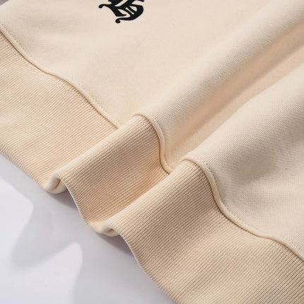 Sweat-shirt beige avec patch croix blanches CHROME HEARTS