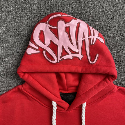 Sweat à capuche avec logo Syna World Hood rouge