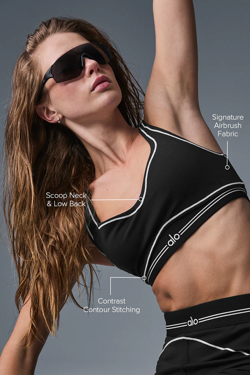 ALO Ensemble Inclus Legging + Brassière Noir