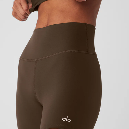 Short de yoga ALO marron
