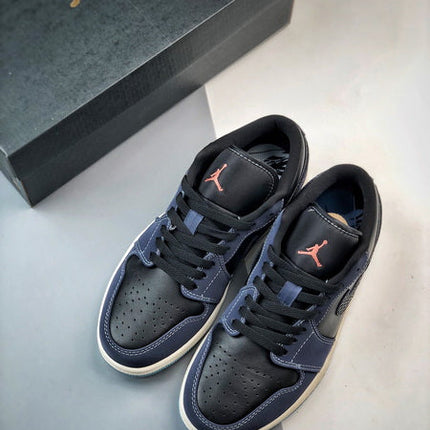 Jordan 1 Low SE Noir Dark Obsidian Snakeskin